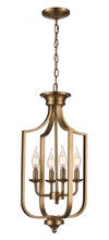 Trans Globe 11214 AG - 4LT FOYER PENDANT JAX SML-AG